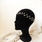 Bijou de cheveux headband couronne de perles mariée  'Lili'