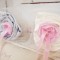 Porte-alliance Duo mariage ivoire rose gris floral Constance