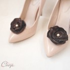 Mariage ivoire chocolat bijoux de chaussures shoe clip Laura