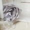 Porte-alliance duo original personnalisable mariage gris blanc