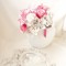 Bouquet de mariée papier mariage décalé fleurs coloré rose rouge