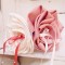 Mariage vieux rose ivoire porte-alliances original floral personnalisable création française