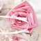 Mariage rose blanc porte-alliances Duo fleurs original bouquet coussin