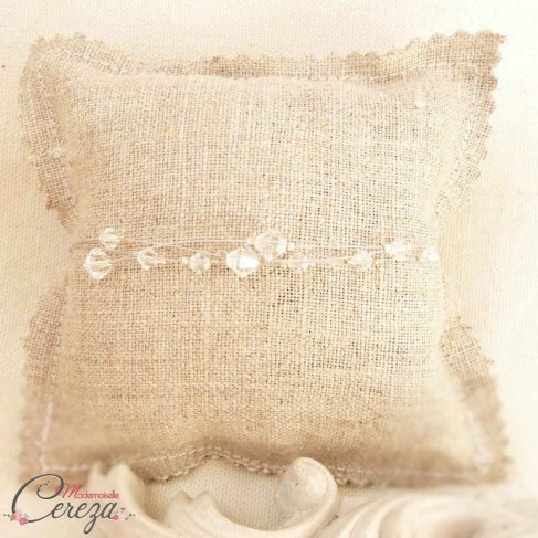 Bracelet mariée perles de cristal chic personnalisable "Cascade"