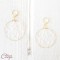 Bijou mariage bohème chic Boucles oreilles poétiques "Dreamcatcher" attrape-rêve créoles Mademoiselle Cereza