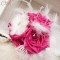 Bouquet mariage rétro original cabaret plumes strass personnalisable 