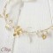 Headband mariage chic perles cristal feuillage nature personnalisable 