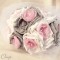 Bouquet mariage féérique rose gris blanc bijou strass cristal swarovski "Inès"