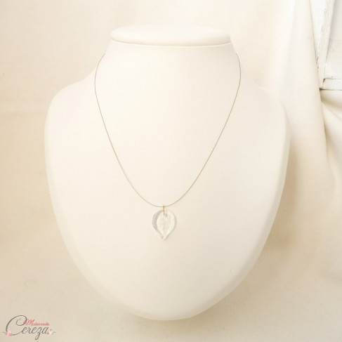 Collier mariée cristal nature chic minimaliste 'Alyssa' - bijoux mariage personnalisables