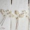 3 Pics bijoux de coiffure perles mariée romantique chic "Florine"