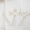 Pics chignon mariage perles bijoux coiffure mariée romantique chic "Florine"