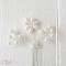 Pics chignon mariage perles bijoux coiffure mariée romantique chic "Florine"