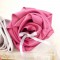 Coussin alliances rose fuchsia gris perle argent original fleur personnalisable 'Simplicité'