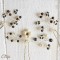 mariage ivoire noir perles élégants pics Bijoux coiffure "Anina"