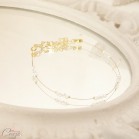 Bracelet rétro chic petites perles et cristal Swarovski personnalisable "Samara" - Bijoux mariage