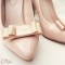 clips chaussures rétro noeud beige Mary