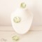Mariage vert pale collier fleur perles 'Lila' Bijou mariage personnalisable