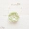 Bracelet mariée fleur vert anis pâle nature perles romantique "Lila" personnalisable