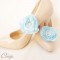 mariage bleu fleur bijou chaussures accessoire made in france
