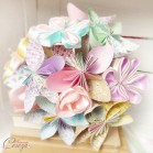 Bouquet de mariage pastel origami à garder fleurs japonaises "Dolce Vita"