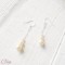 Boucles oreille mariee perles simples sobres "Alma" bijoux mariage