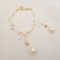 Parure bijoux mariée romantique perles collier bracelet boucles oreille