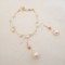 Parure bijoux mariée romantique perles collier bracelet boucles oreille