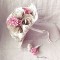 Bouquet de mariée guinguette champêtre vichy et partition "Belle époque"