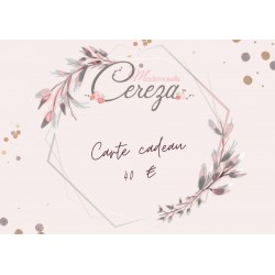 40 € carte cadeau Mademoiselle Cereza