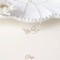 Bracelet mariée simple feuille ajourée "Neve" bijou mariage champetre chic