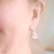 Boucles d'oreille mariée avec goutte strass Swarovski bleu - "Letizia"