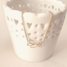 Bracelet mariée simple feuille ajourée "Neve"