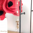 Collier de dos fleur pour robe de mariée dos nu "Awena"  Bijou mariage