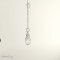 Collier dos nu pendentif cristal Swarovski "Aubrey" - Bijou mariage