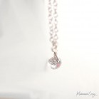 Collier mariage pendentif strass zircon minimaliste "Erin" - Bijou mariage personnalisable