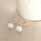 Dormeuses perles d'eau douce "Elisa" bijou mariage 