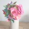 Bouquet de mariée origami papier rose "Love is fun !" - Bouquet mariée original