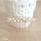 Peigne coiffure mariage perles 'Kate' perles personnalisable blanc, ivoire, rose