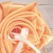 Mariage orange porte-alliance original fleur "Simplicité" coussin alliances