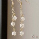 Boucles perles d'eau douce aériennes "Anouk" - bijou mariage 