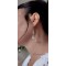 Boucles d'oreille mariee Swarovski pendantes cristal chic "Victoria"