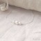 Bracelet mariage épuré perles argent ou plaqué or "Alessandra"  Bijou mariage personnalisable