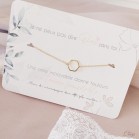 Cadeau témoin mariage bracelet et carte - bijou mariage Melle Cereza