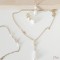 Parure bijoux mariée perles strass zircons "Calistine"