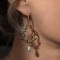 Boucles oreille mariee elegantes perle poire zircons bohème chic "Maldives"