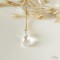 Sautoir Swarovski pendentif goutte larme argent ou doré "Louane"