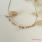 Collier pierre fine quartz rose  - Bijou précieux