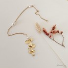 Bijou de dos seul fleurs perles nacrée  "Eglantine"  Bijou mariage