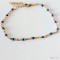 Bracelet fin petites perles bleu - Bijou précieux