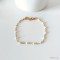 Bracelet fin petites perles blanc - Bijou précieux